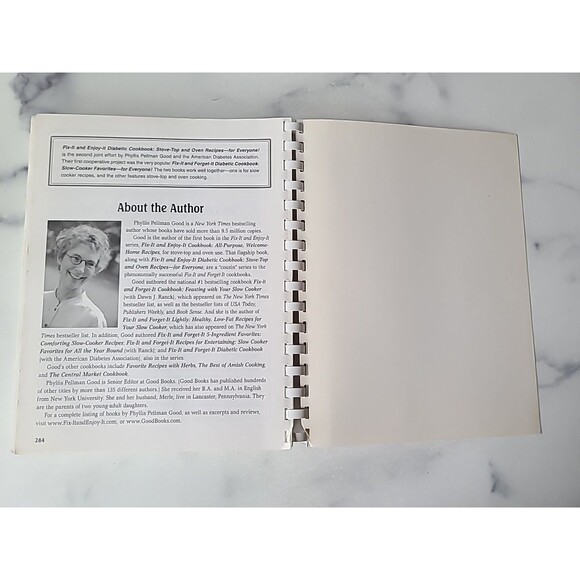Fix-It and Forget-It Diabetic Cookbook Slow Cooker Recipes Phyllis Pellman - Picture 8 of 10